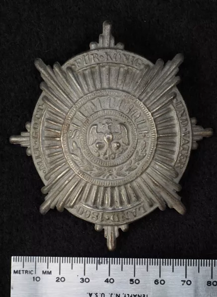 Prussian Garde Jäger Enlisted model 1915 Shako Plate Visuel 1 principal